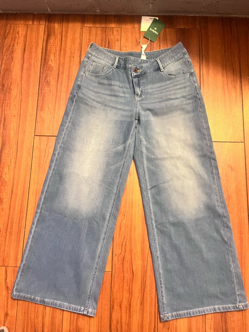 HALARA Light Blue Wide-Leg Jeans